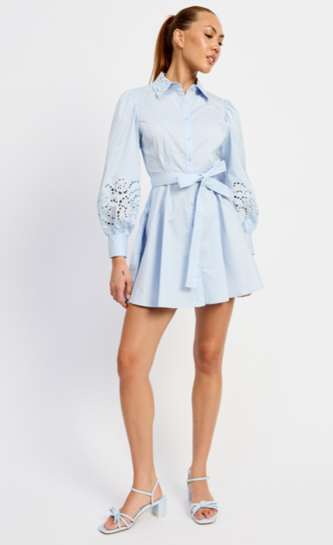 En Saison 'Abigail Mini Shirt Dress'