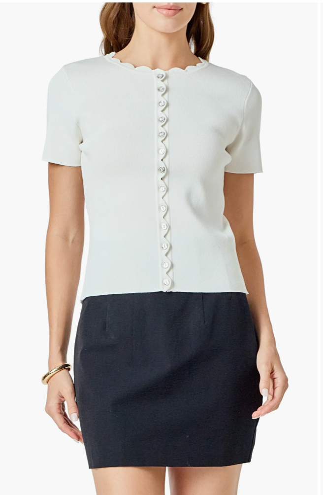 The ‘Poppy Scalloped Top’