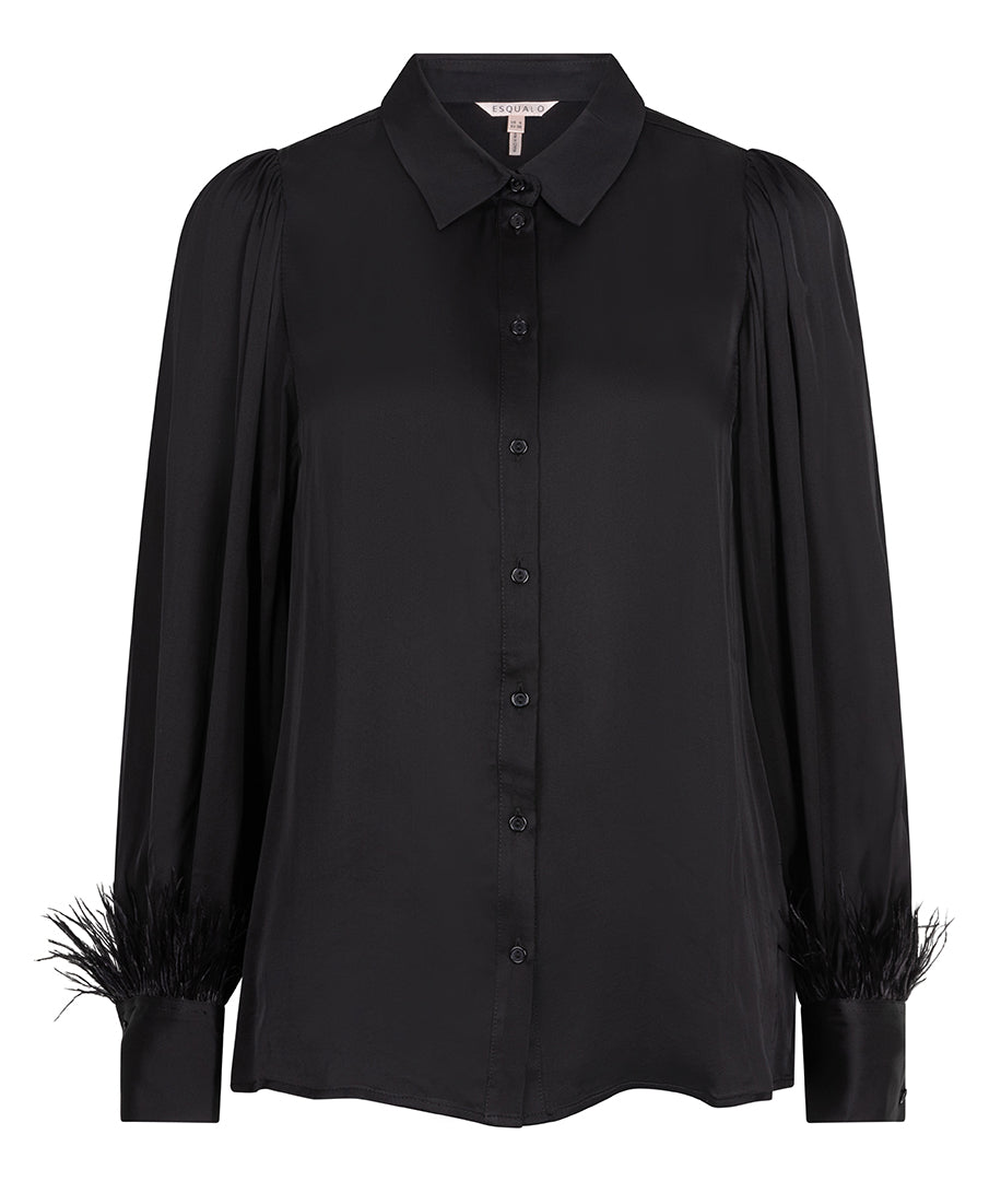 Esqualo 'Button Down With Feather Cuff'