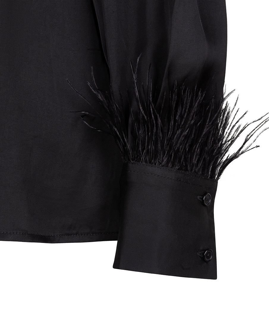 Esqualo 'Button Down With Feather Cuff'