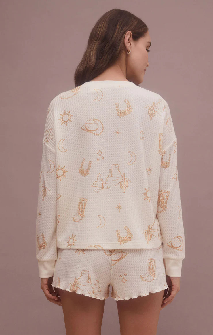 Z Supply 'Western Henley Long Sleeve Top'