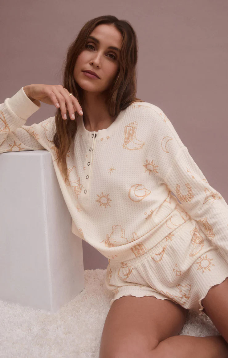 Z Supply 'Western Henley Long Sleeve Top'