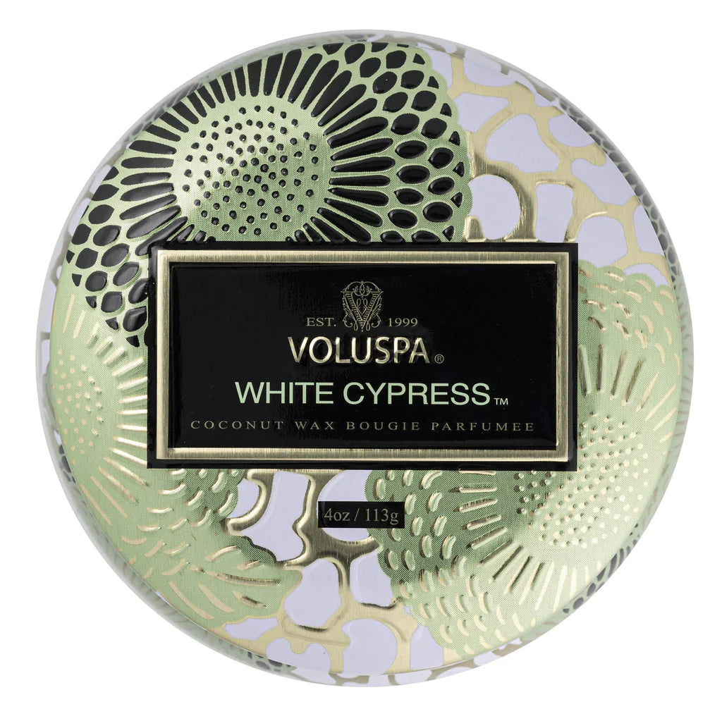 Voluspa ‘White Cypress Mini Tin’