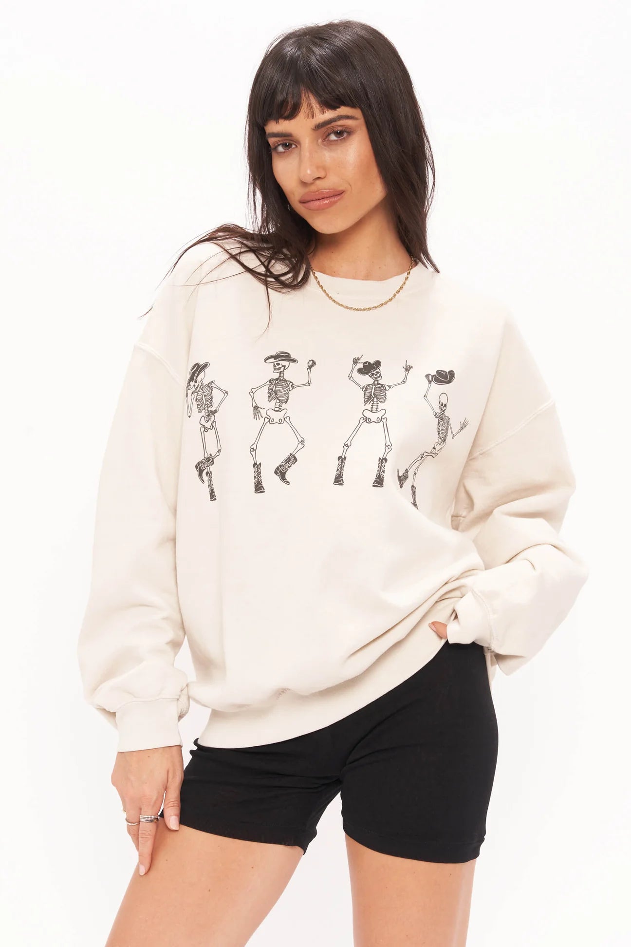 Project Social T ‘Dancing Cowboy Skeletons Sweatshirt’