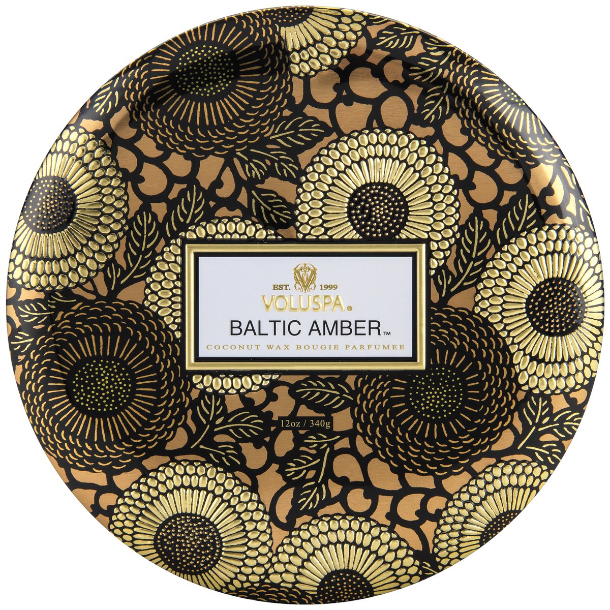 Voluspa ‘Baltic Amber 3 Wick Candle Tin’ - Cha Boutique