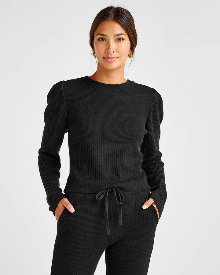 Splendid ‘London Rib Puff Sleeve Top’