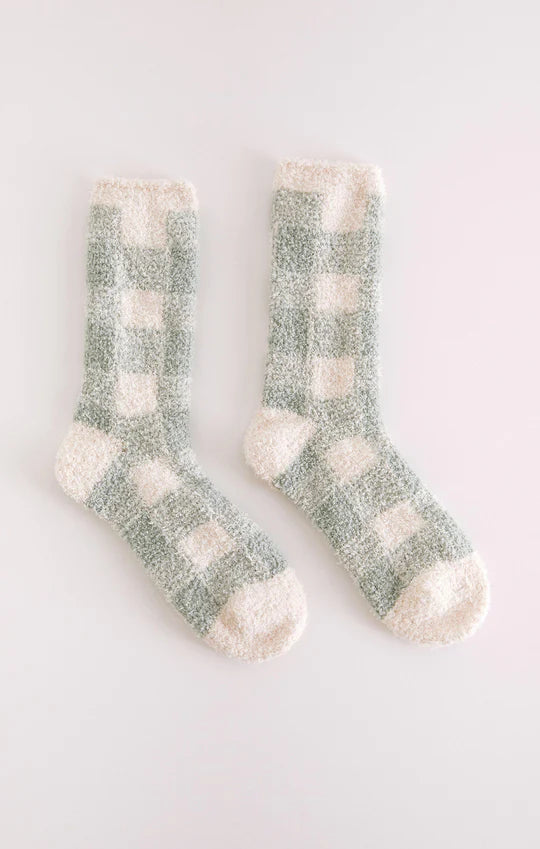 Z Supply ‘Checker Plush Socks’