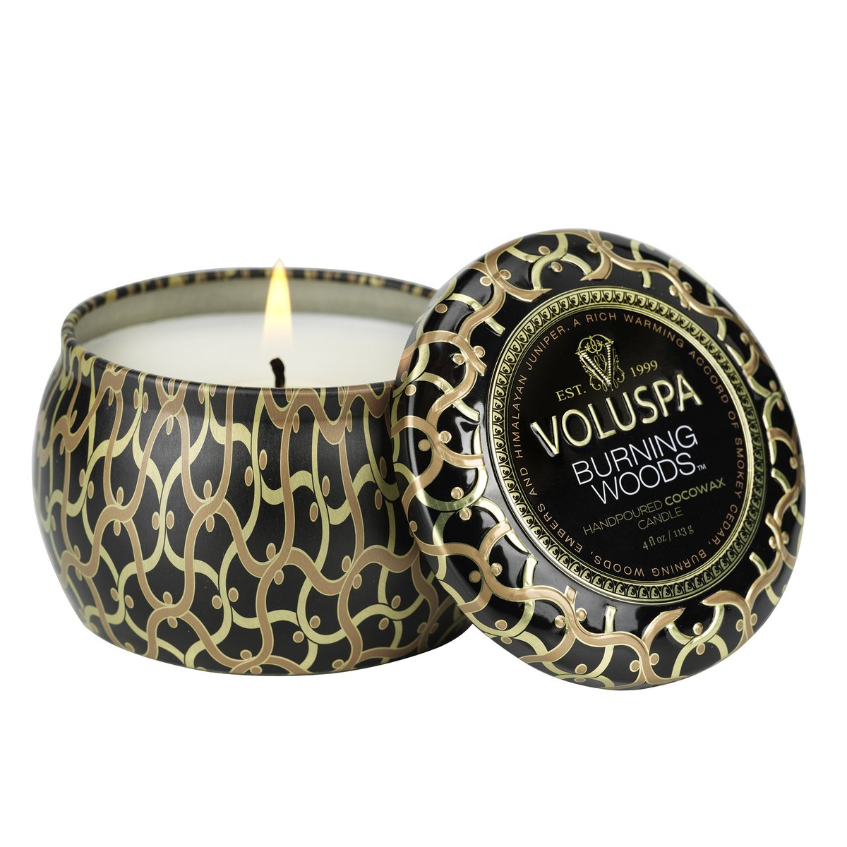 Voluspa ‘Burning Woods Mini Tin’ - Cha Boutique