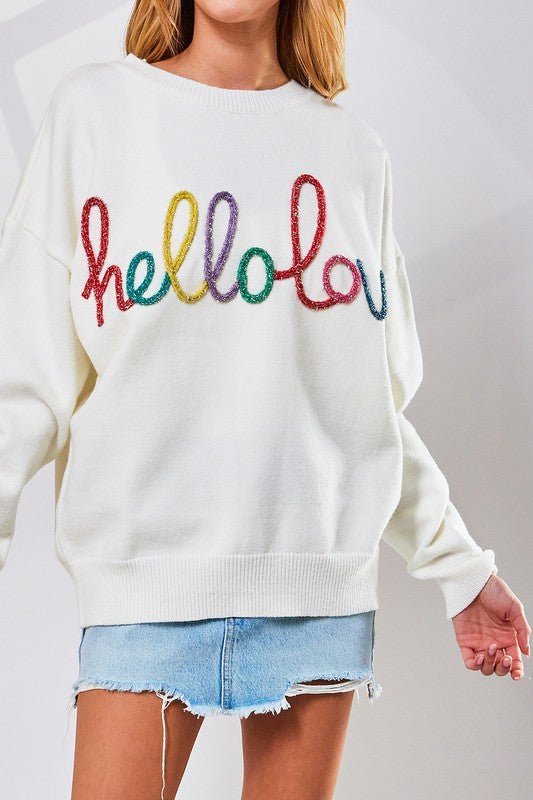The ‘Hello Love Pullover’
