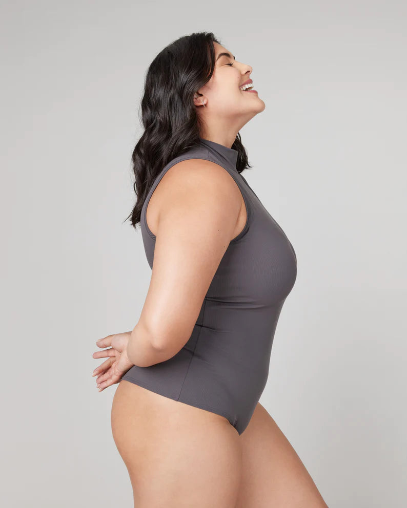 Spanx ‘Ribbed Mocked Neck Bodysuit’