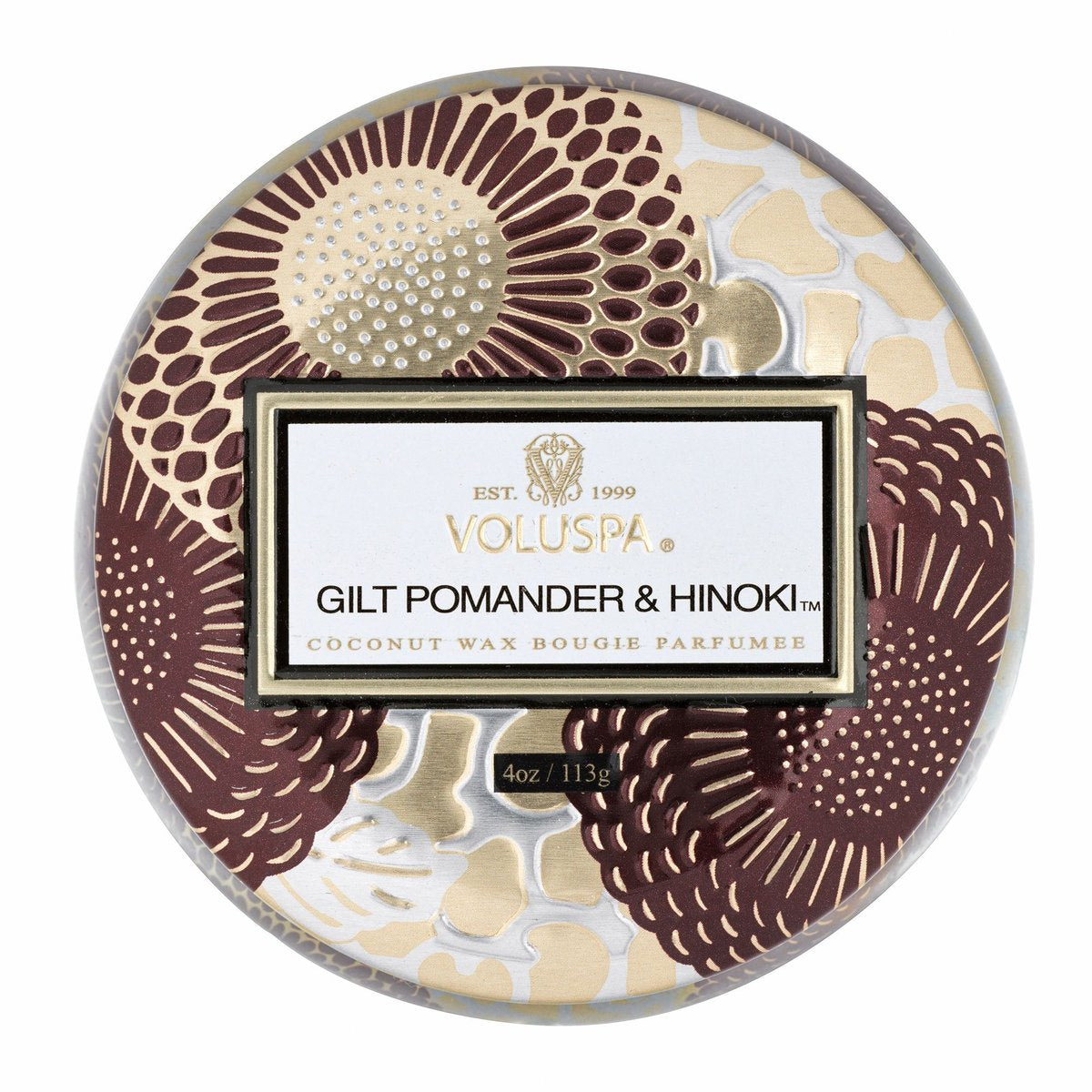 Voluspa ‘Gilt Hinoki Mini Tin’ - Cha Boutique