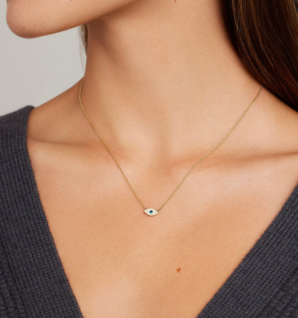 Gorjana ‘Evil Eye Charm Necklace’