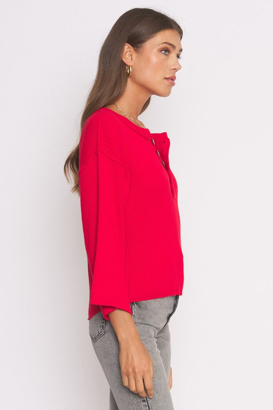 The ‘Emmie Knit Henley’