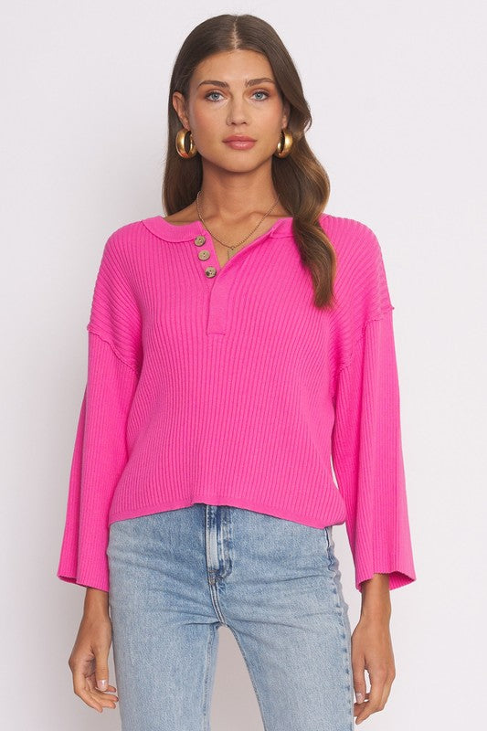 The ‘Emmie Knit Henley’