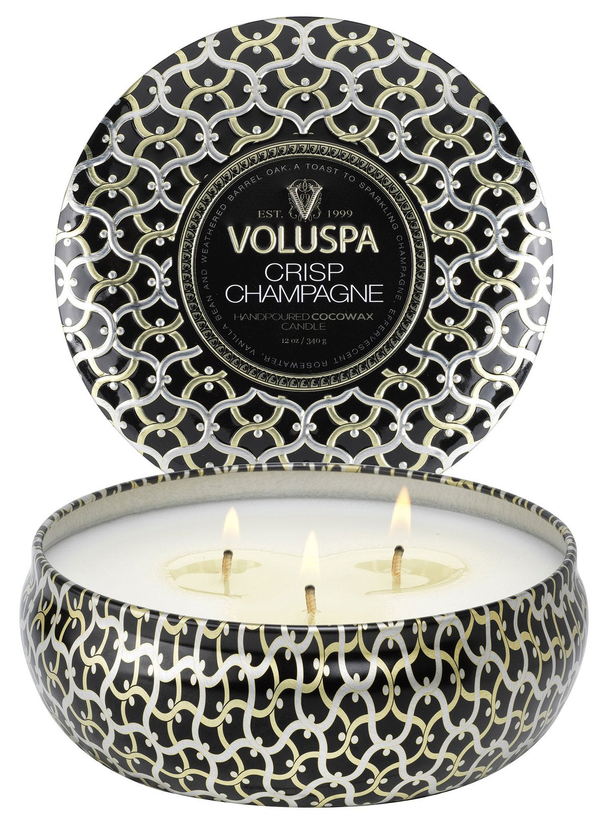 Voluspa ‘Crisp Champagne 3 Wick Tin’ - Cha Boutique