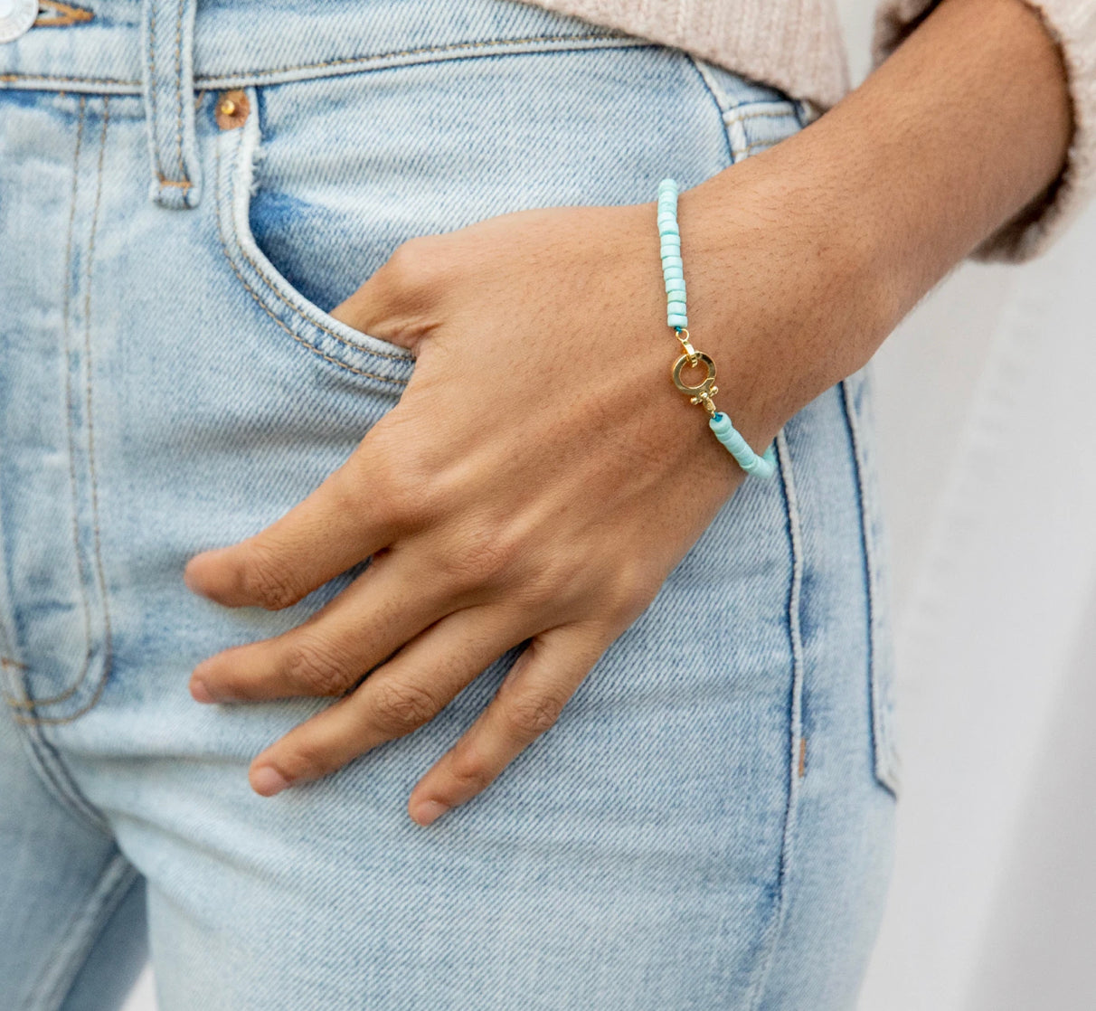 Gorjana ‘Parker Gem Bracelet’- Turquoise - Cha Boutique