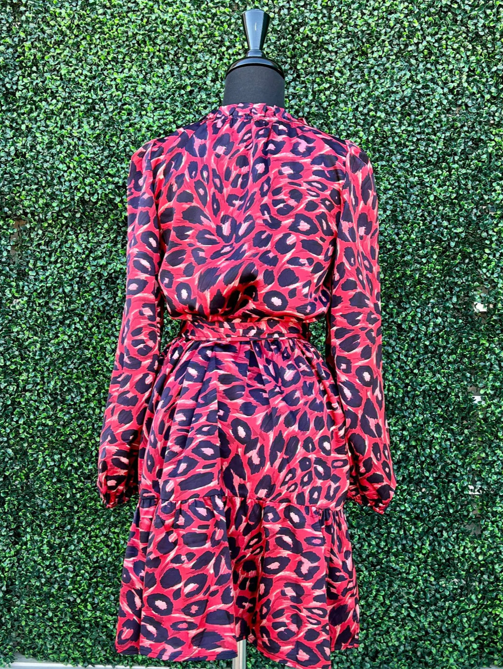 Jade ‘Leopard Tiered Dress’