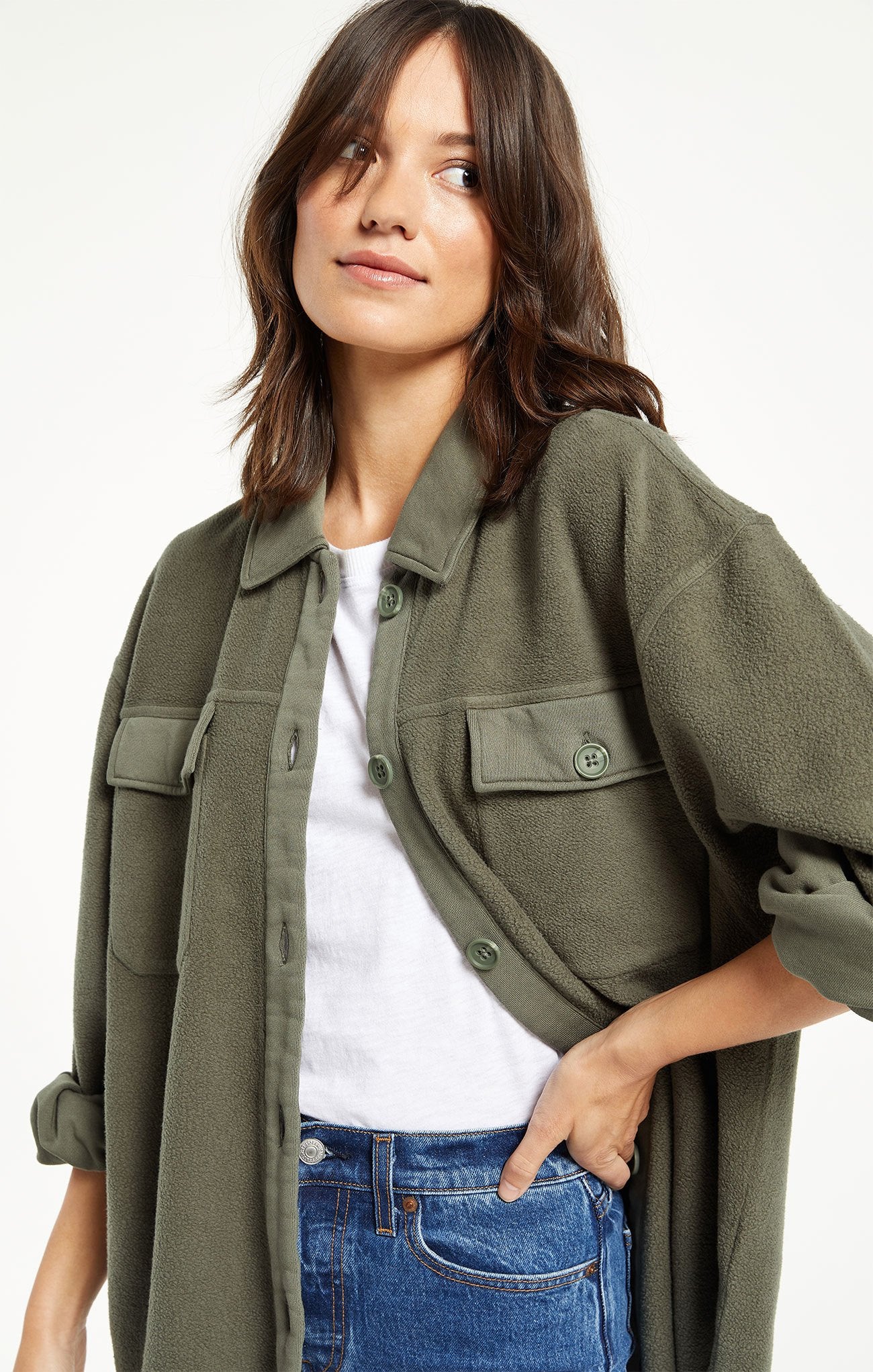 ZSupply ‘Austen Washed Shacket’ - Cha Boutique