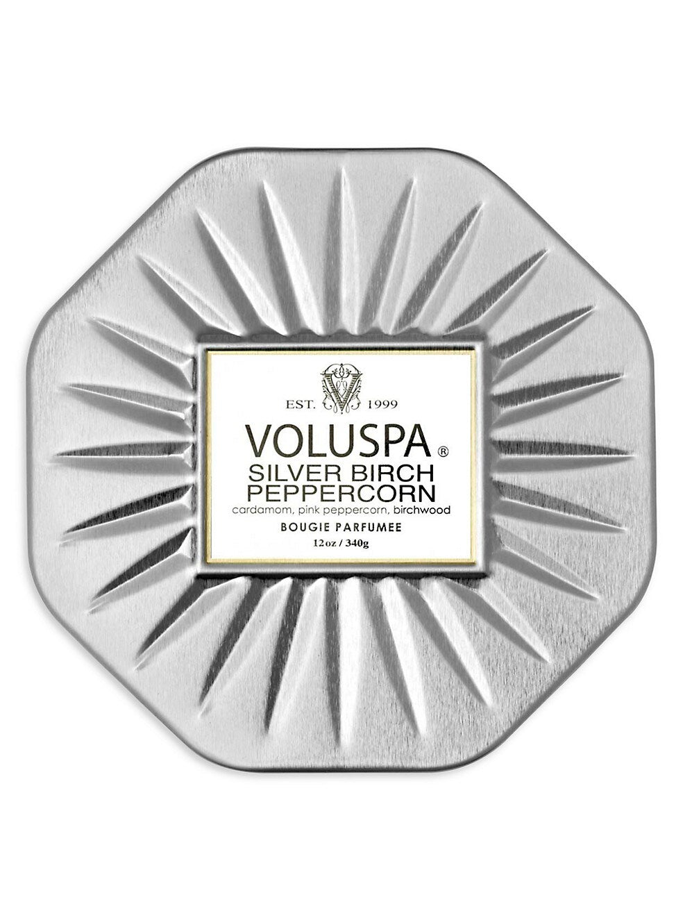 Voluspa ‘Silver Birch Octagon Tin’